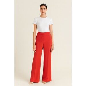 Boden Red Wide Leg Pants